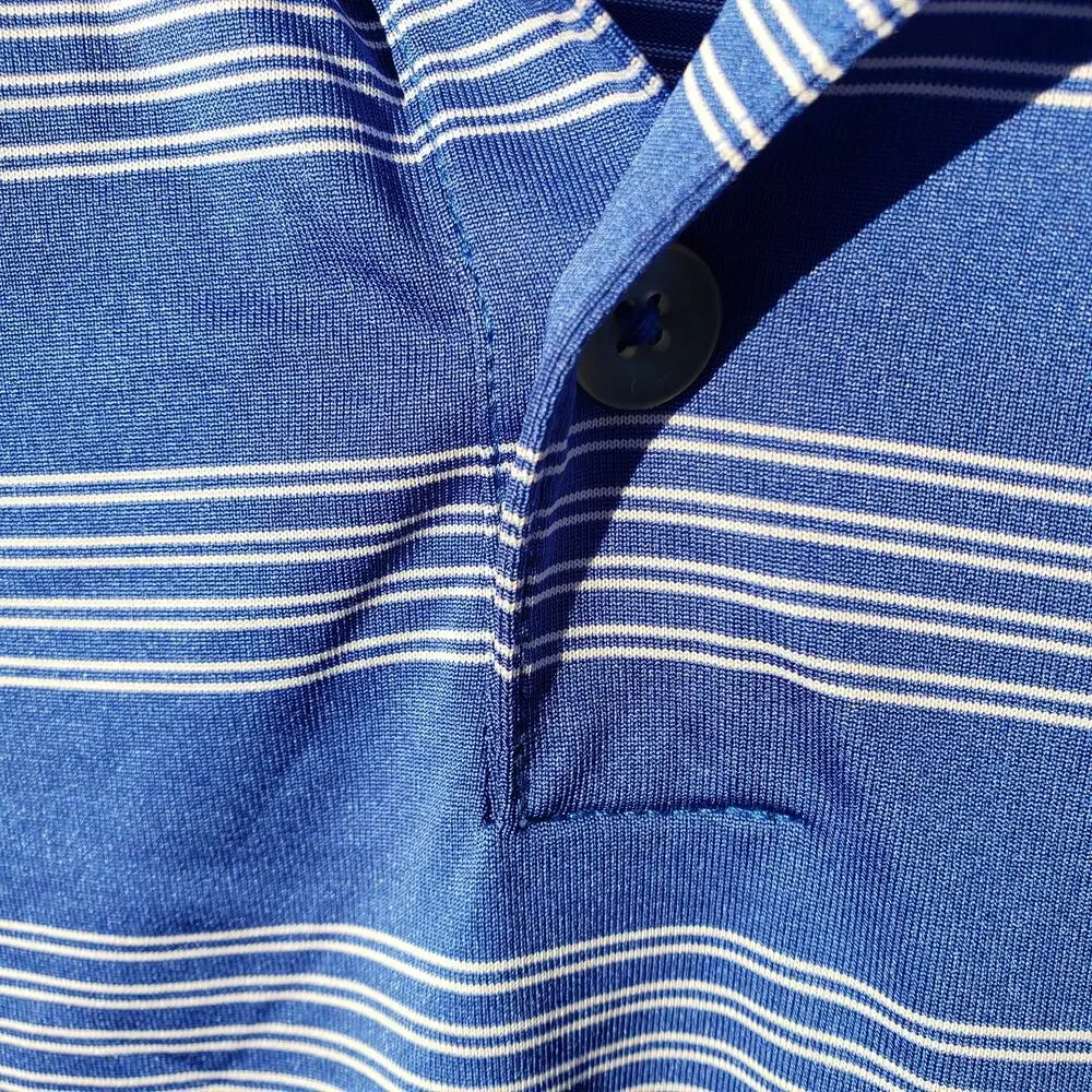 Nike Men's Golf Striped Polo Shirt Large